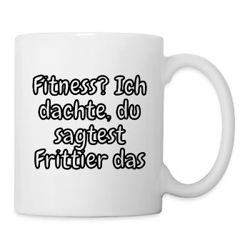 lustiges Spruch T-shirt – Dein Statement-Shirt - Tasse - Weiß - Rechts