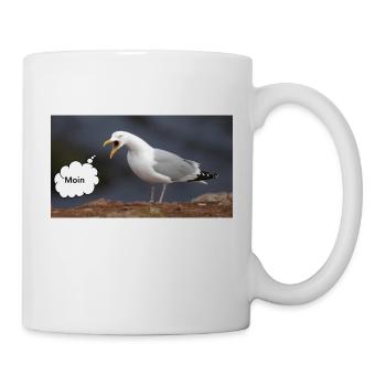 Moin Möwe - Tasse - Weiß - Rechts