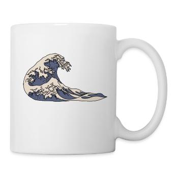 The big wave off Kanagawa - Mug - white - Right