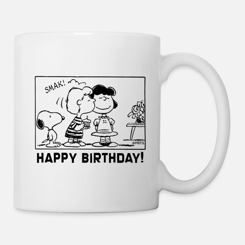 Peanuts Happy Birthday Design Charlie & Lucy - Mug - white
