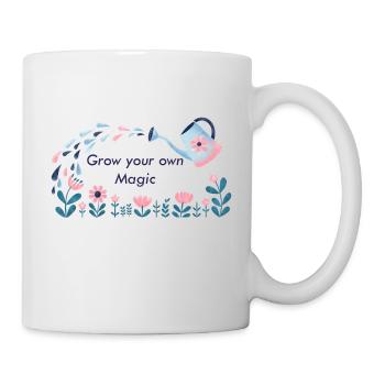 MAGIC GARDEN ohne Hintergrund - Tasse - Weiß - Rechts