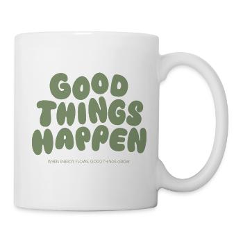 Good Things Happen - Tasse - Weiß - Rechts