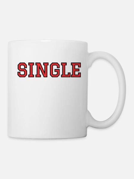 SINGLE - Tasse - Weiß