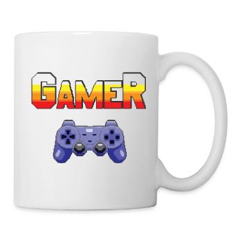 Gamer - Video games - Gaming - retro pixel art - Mug - white - Right