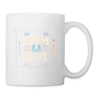Rum Helps 7 - Tasse - Weiß - Rechts