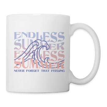 Endless Summer – Vagues et ambiance de plage - Mug blanc - blanc - Droite