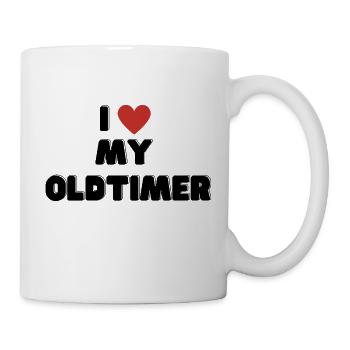 I love my Oldtimer - Mug - white - Right