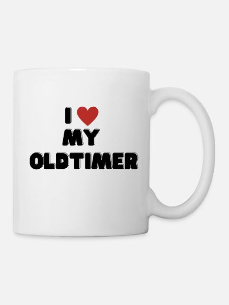 I love my Oldtimer - Tasse - Weiß