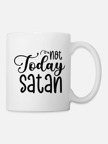 Not Satan today - Mug - white
