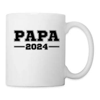 PAPA 2024 - VATER WERDEN - BABY NACHWUCHS BEKOMMEN - Tasse - Weiß - Rechts