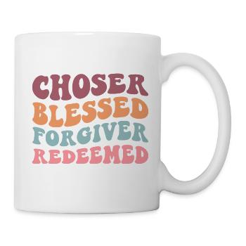 Chosen Forgiven Redeemed - Mug - white - Right