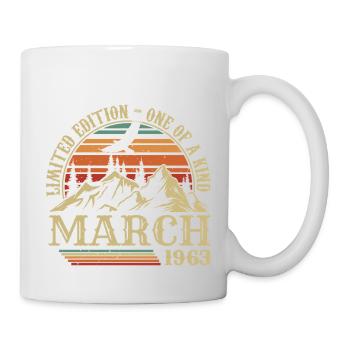 March 1963 Birthday Gift, Born In March 1963 - Mug - white - Right