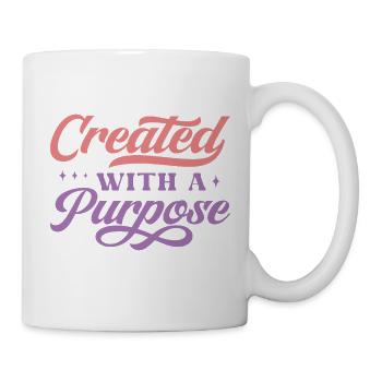 Créé dans un but précis - Mug blanc - blanc - Droite