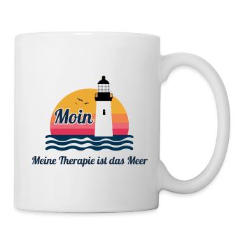 Ma thérapie, c’est la mer - Moin - Mug blanc - blanc - Droite
