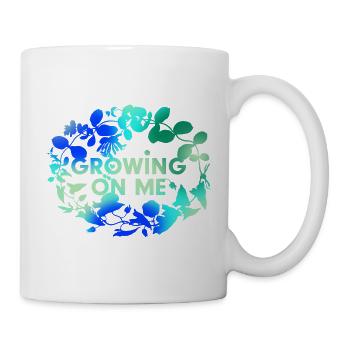 Wächst mit jedem Tag - Tasse - Weiß - Rechts