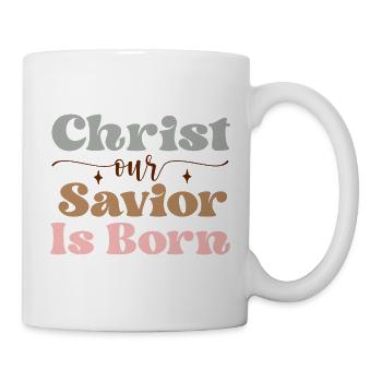 Christ the Savior is born - Mug - white - Right