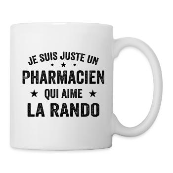 Fier d’être Pharmacien et Passionné de Randonnée - Mug blanc - blanc - Droite