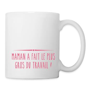Grenouillere annonce grossesse bébé - Mug blanc - blanc - Droite