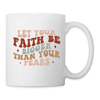La foi plutôt que la peur - Mug blanc - blanc - Droite