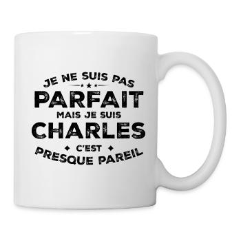 Charles Un Prénom, Une Attitude L’Humour Charles - Mug blanc - blanc - Droite