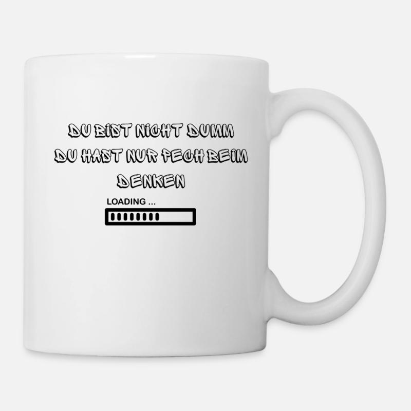 Pech beim Denken - Tasse - Weiß