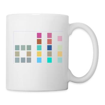 Colorful OLLI - One Life. Live It. Cube Design - Mug - white - Right