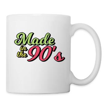 hergestellt in den 90er Jahren - Tasse - Weiß - Rechts