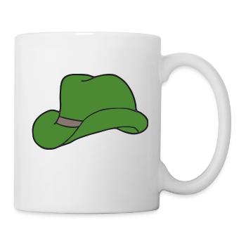 hut gruen - Tasse - Weiß - Rechts