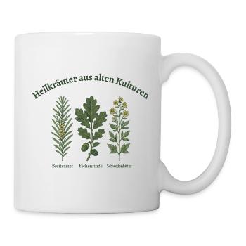 Heilkraeuter aus alten Kulturen - Eichenrinde - Tasse - Weiß - Rechts