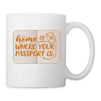 Voyage-Dire-Maison est... - Mug blanc - blanc - Droite