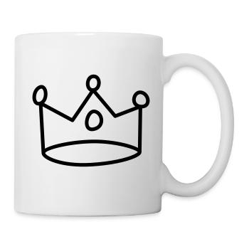 Couronne - Mug blanc - blanc - Droite