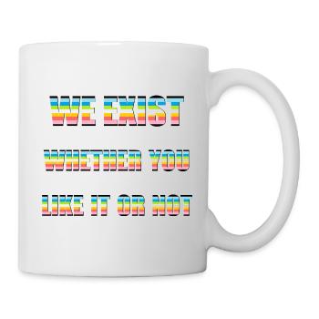 We Exist - Queer Flag - Mug - white - Right