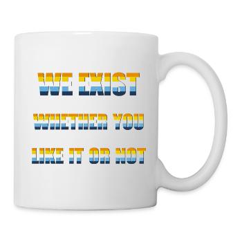 Wir existieren - AroAce Flag - Tasse - Weiß - Rechts