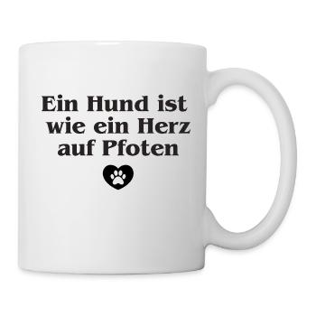 Beau dicton de chien - Mug blanc - blanc - Droite