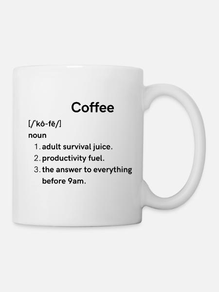 Kaffee - Tasse - Weiß