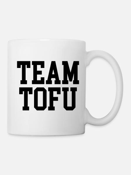 Équipe Tofu Noir - Mug blanc - blanc