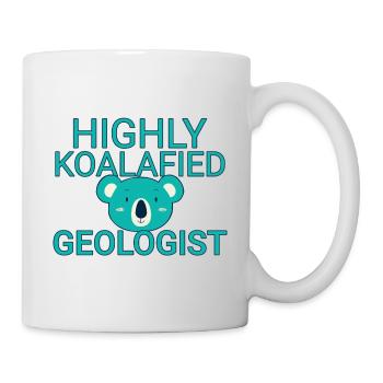 Géologue Koalafied Geology - Mug blanc - blanc - Droite