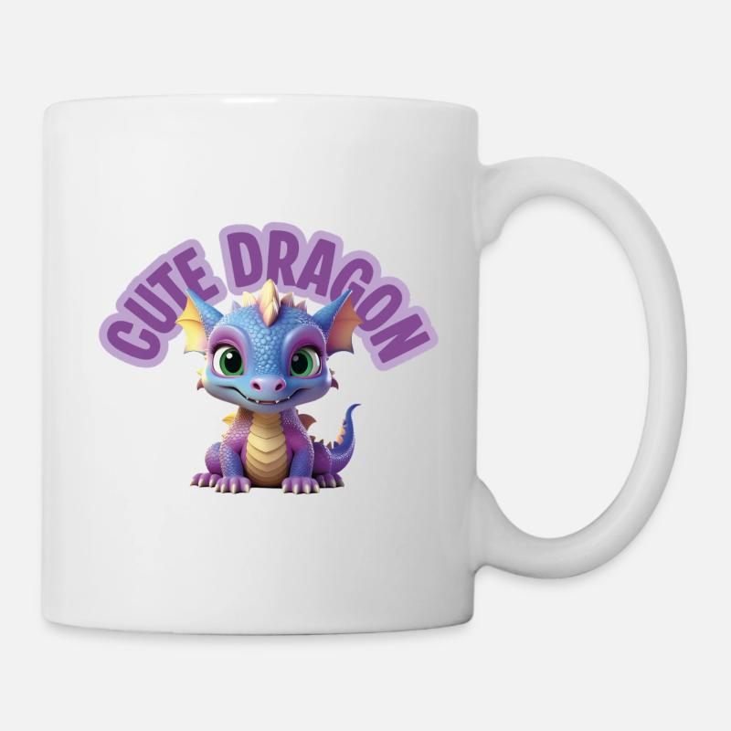 Niedlicher Drache - Tasse - Weiß