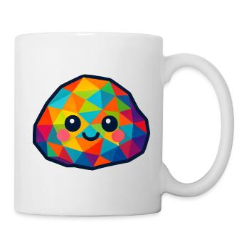 WPAP Polygon Kawaii Style Baby Rocks - Mug - white - Right