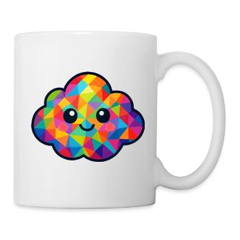 WPAP Polygon Kawaii Style Baby Cloud - Mug - white - Right