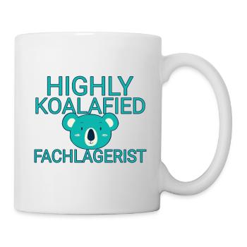 Fachlagerist Koalafied - Tasse - Weiß - Rechts