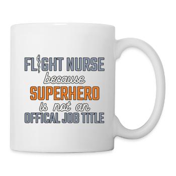 Flight Nurse Superhero Luftrettung - Tasse - Weiß - Rechts