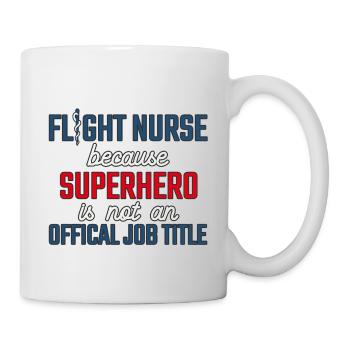 Flight Nurse Superhero Luftrettung - Tasse - Weiß - Rechts