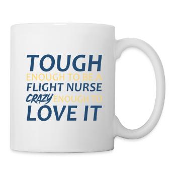 Flight Nurse Crazy Luftrettung - Tasse - Weiß - Rechts