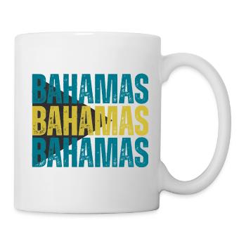 Drapeau des Bahamas, j’aime les Bahamas - Mug blanc - blanc - Droite
