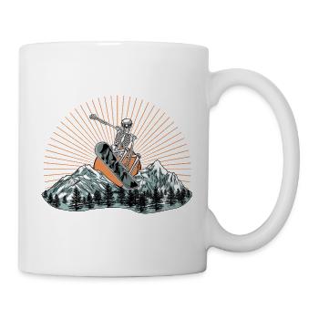 Kallio Surf Skeleton Design - Mug blanc - blanc - Droite