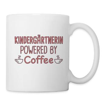 Kindergarten Teacher Powered By Coffee Kindergarten - Mug - white - Right