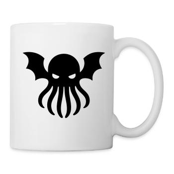 Cthulhu Géométrique – Symbole Monochrome - Mug blanc - blanc - Droite