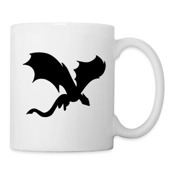 L’ombre du dragon mythique - Mug blanc - blanc - Droite