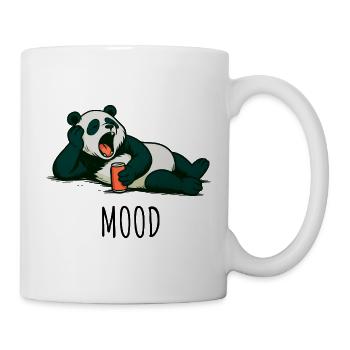 Panda décontracté avec design de boisson - Mug blanc - blanc - Droite